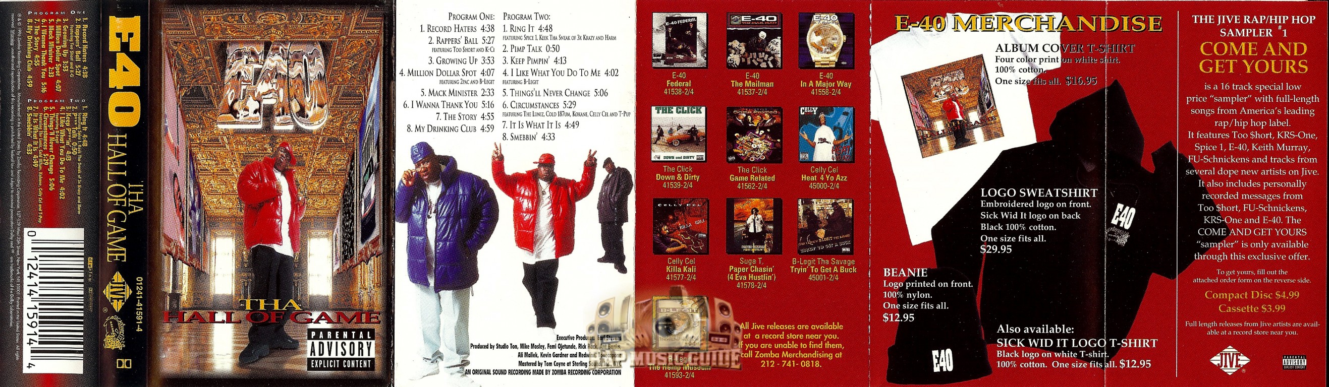 E-40 - Tha Hall Of Game: Cassette Tape | Rap Music Guide